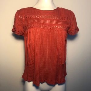 Meadow Rue | Anthropologie blouse |Detailed collar